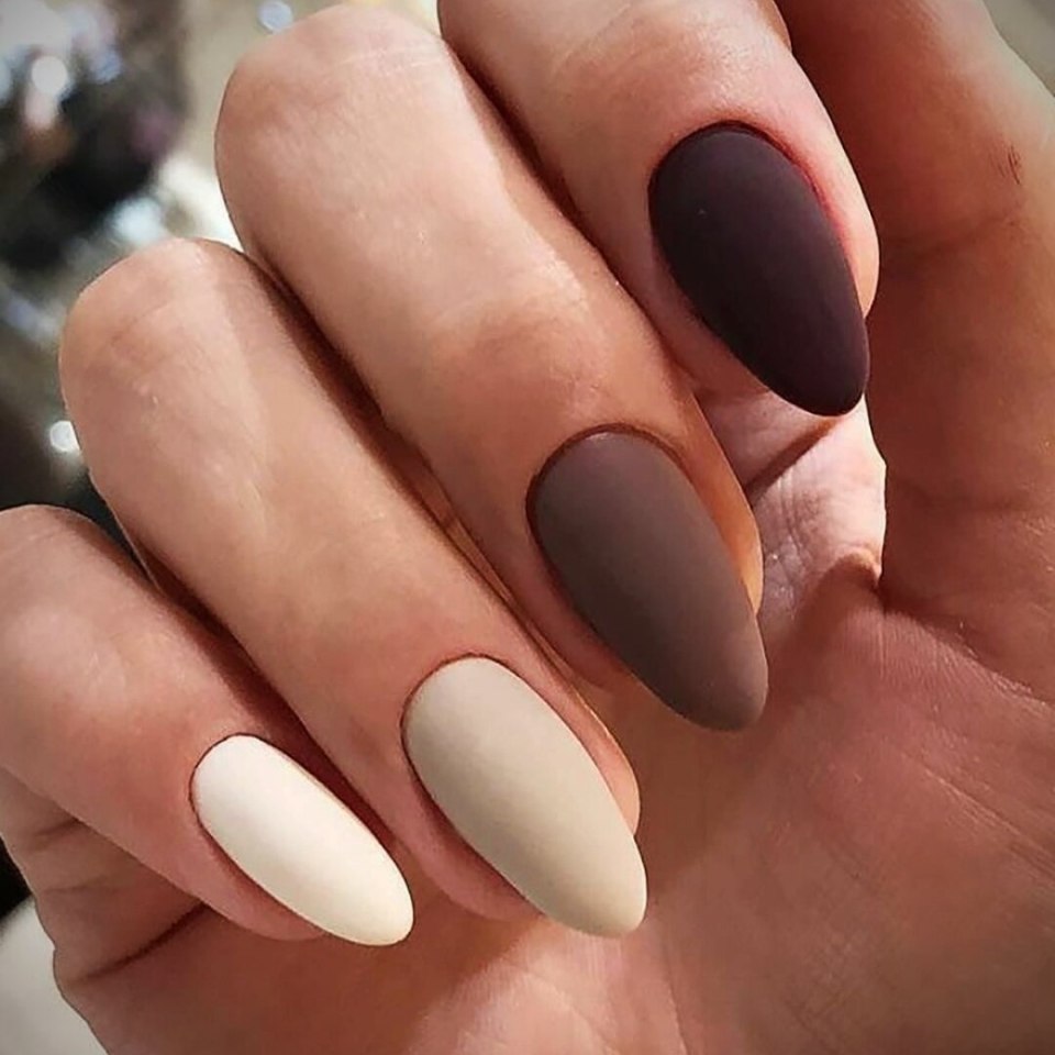 Матовый маникюр