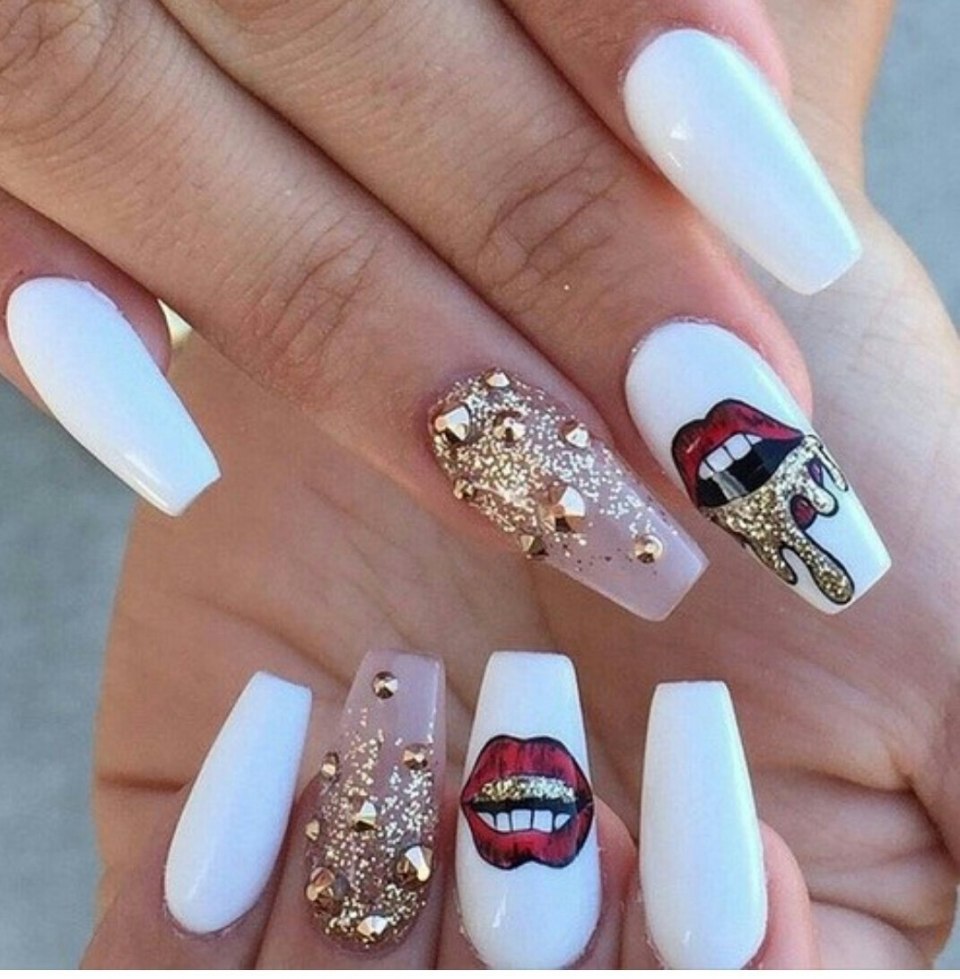 Длинные ногти дизайн молодёжные