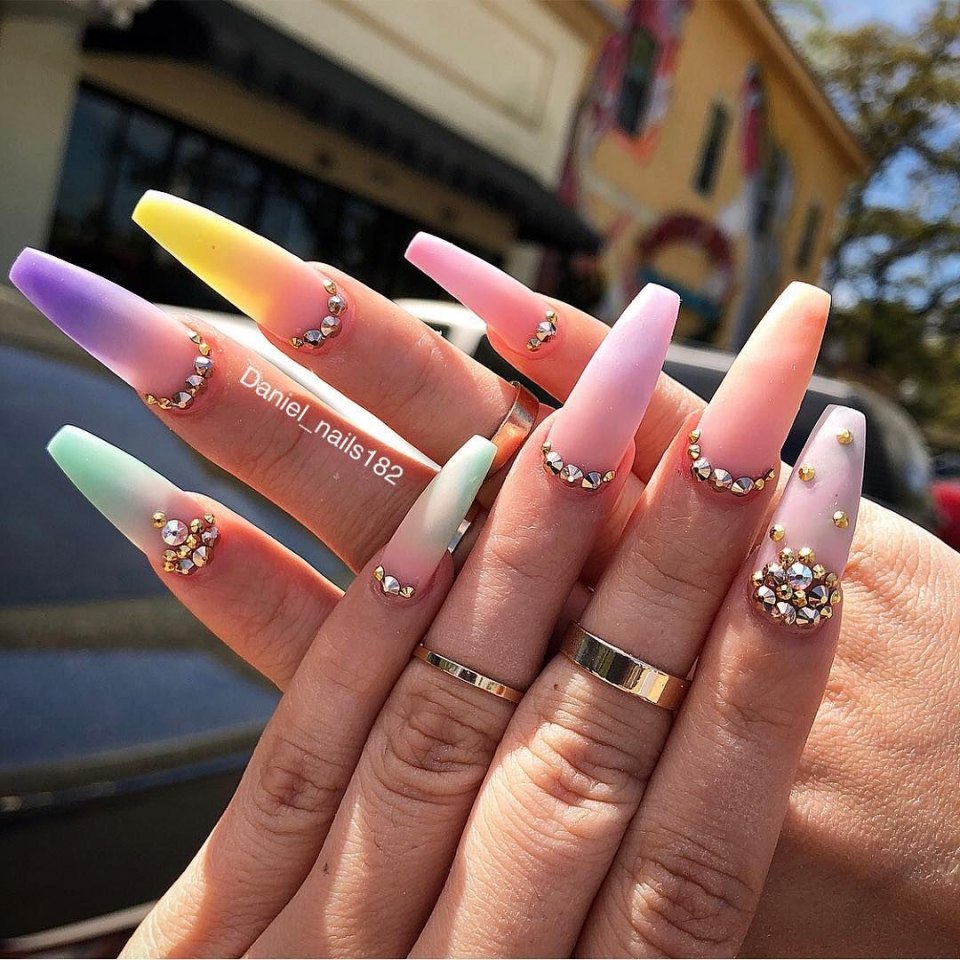 Ногти для подростков модные длинные