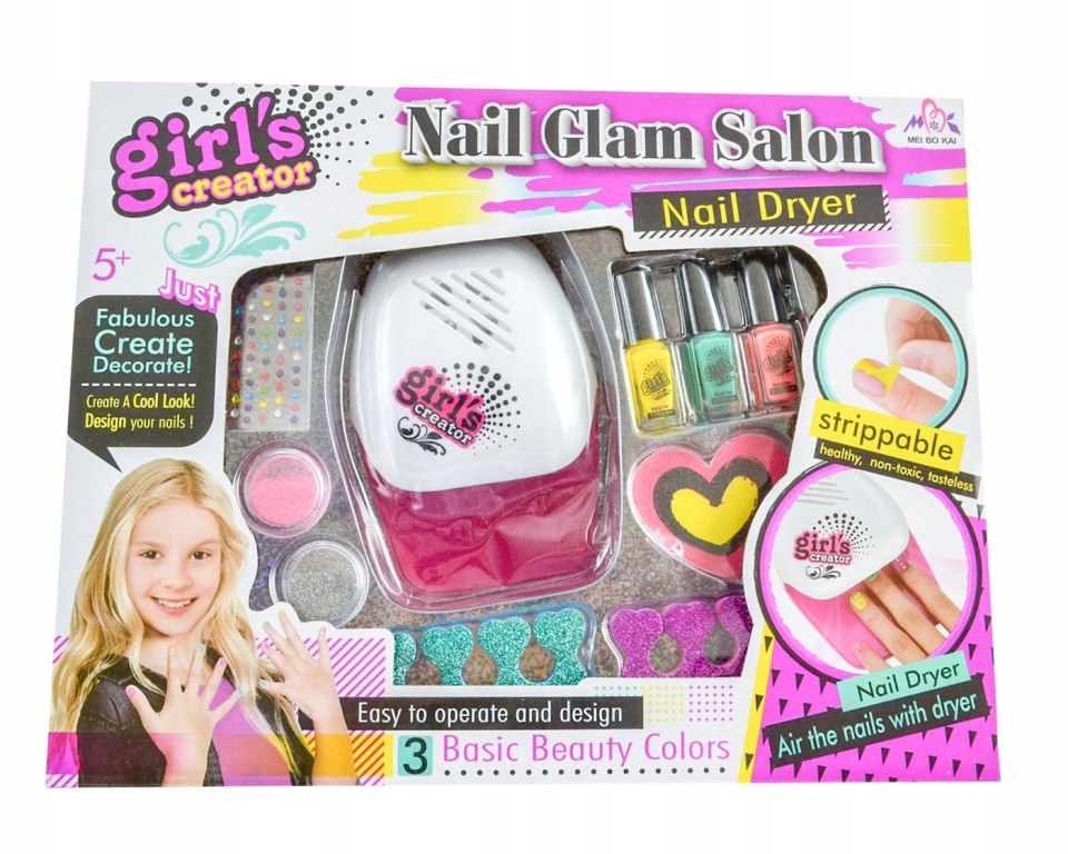Маникюрный набор для девочек "Nail Glam Salon" сертификат