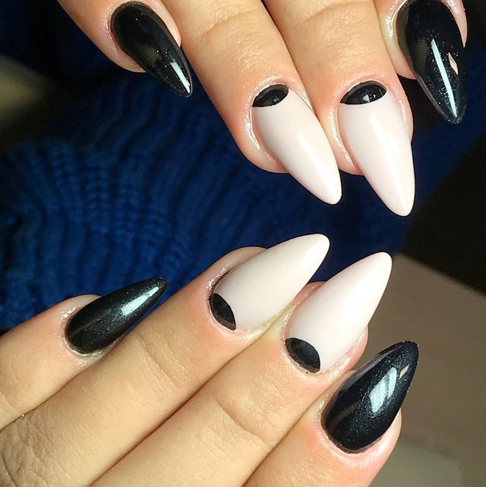 Маникюр на острые ногти