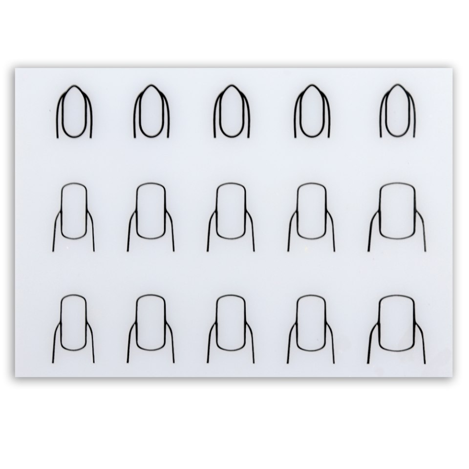 Бумажные накладные ногти