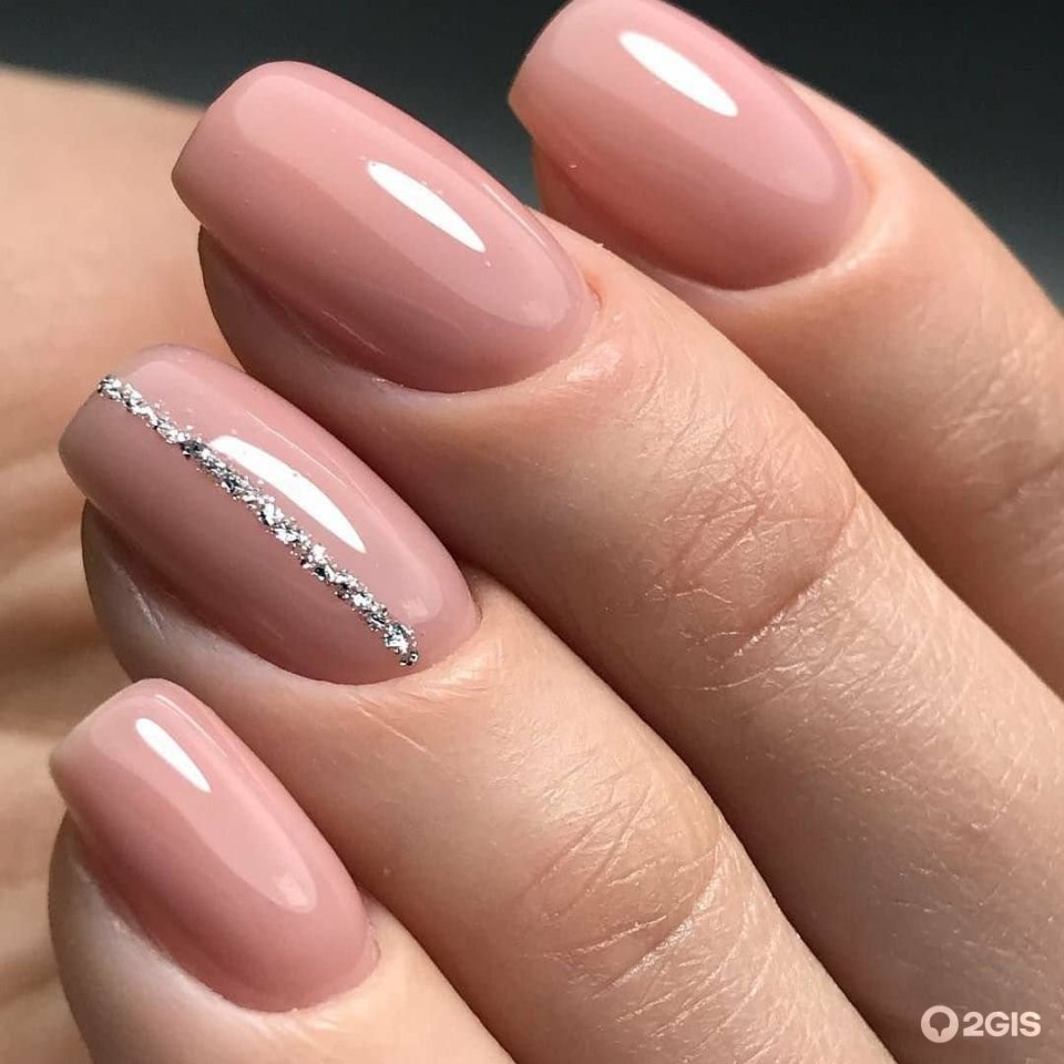 Красивые однотонные ногти