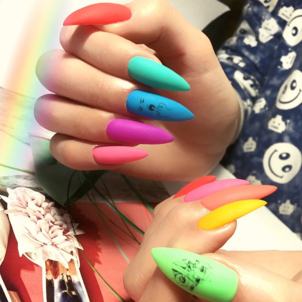 Салатовый френч