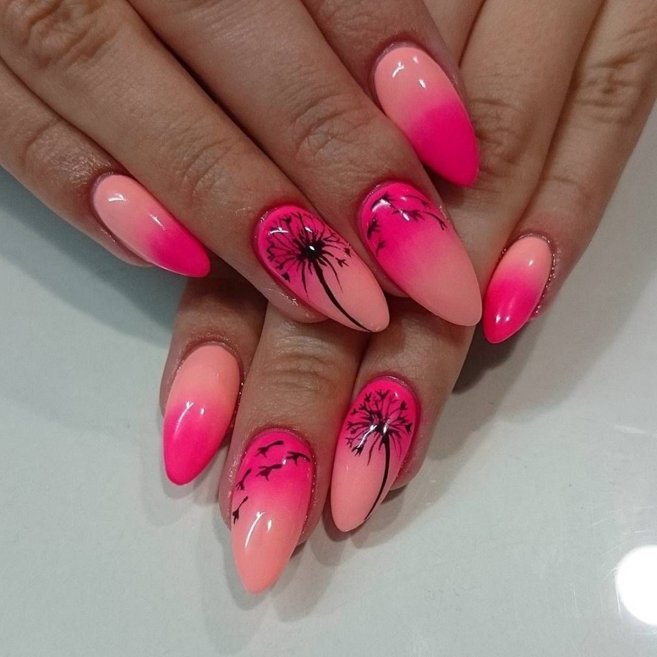 Дизайн ногтей салатовый с желтым