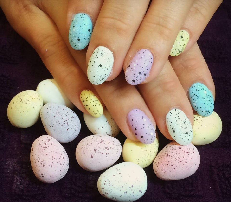 Маникюр перепелиное яйцо 2021