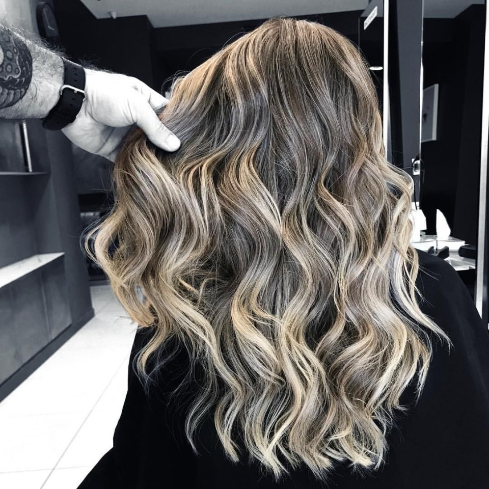 Мелирование шатуш балаяж