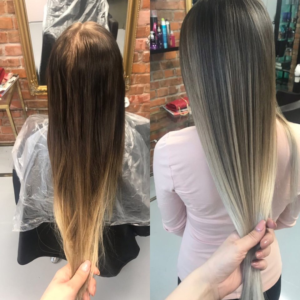 Красивое окрашивание волос для русых