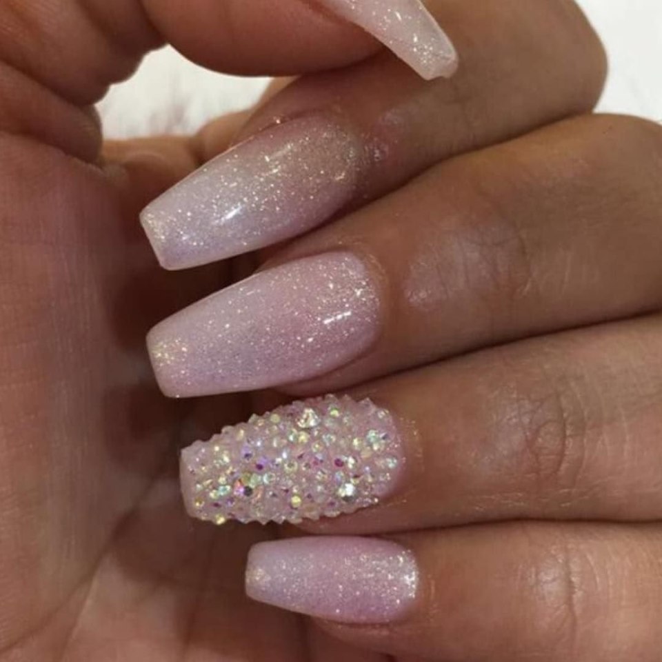 Френч с блестками