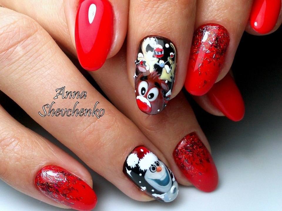 Маникюр на новый год