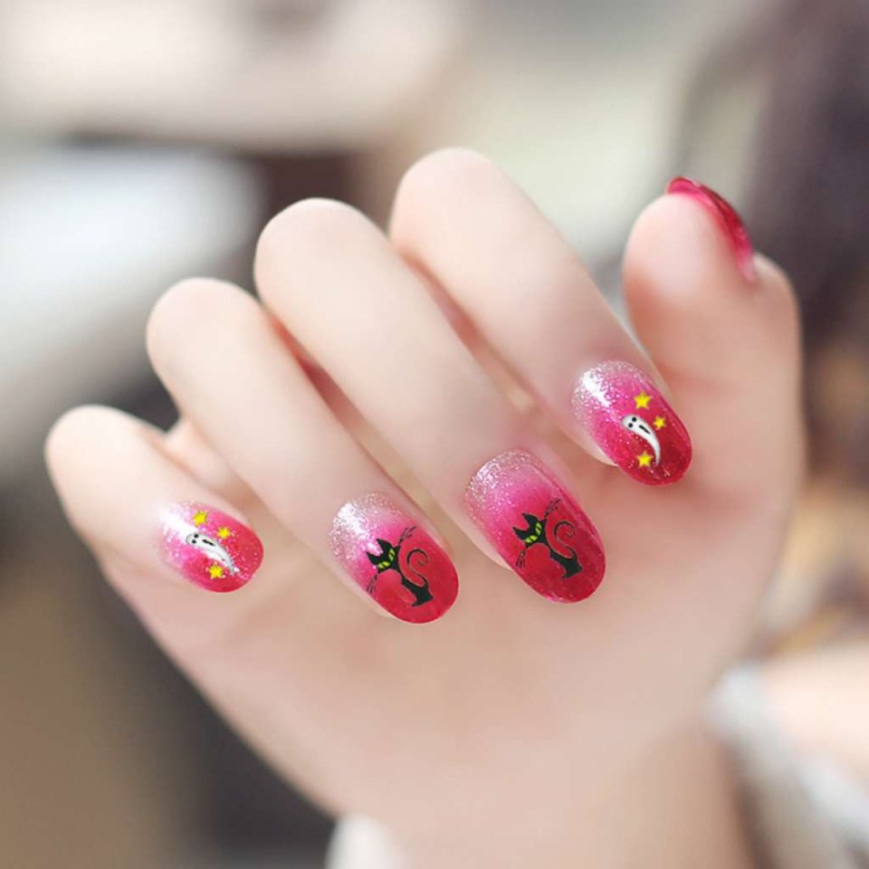 Прикольный маникюр на короткие