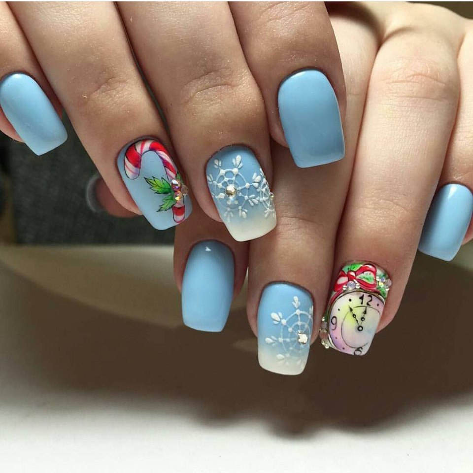 Красивый маникюр на новый год