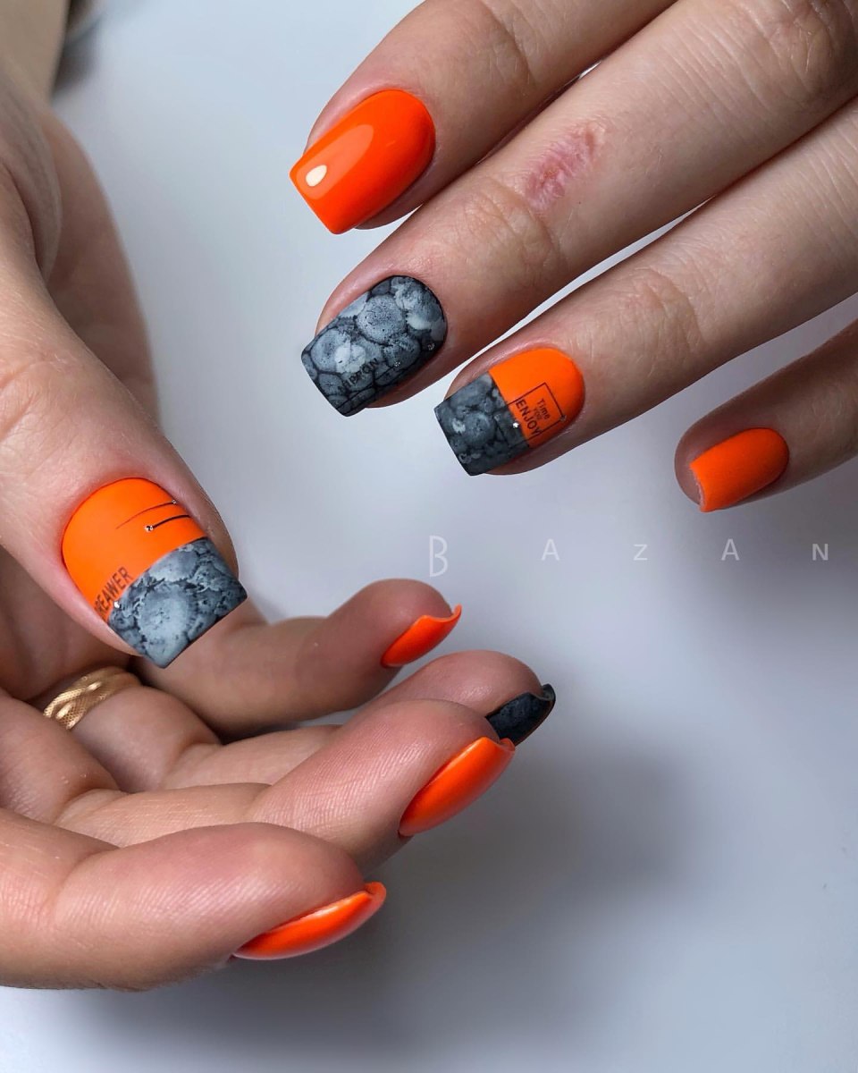 Оранжевый френч