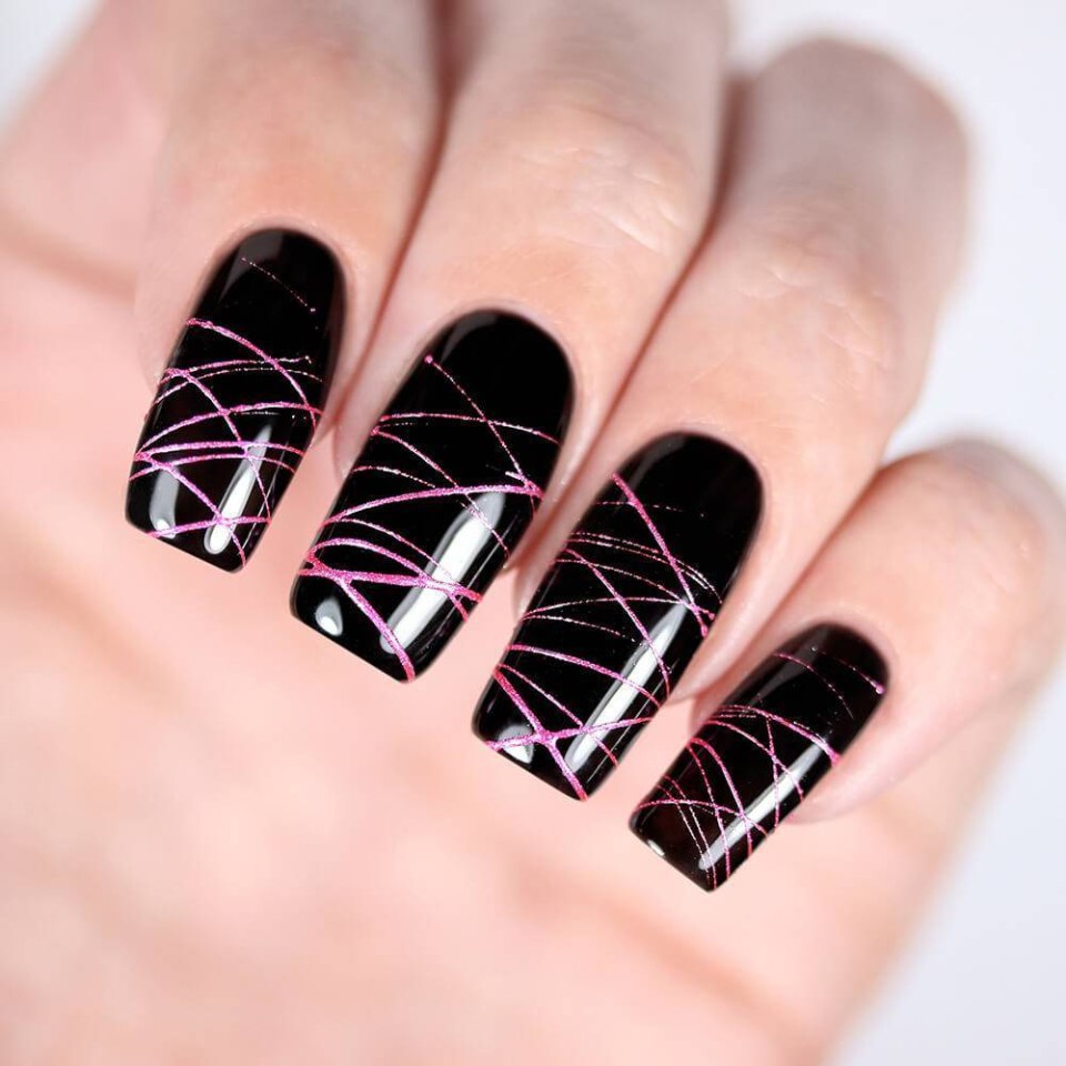 Маникюр бордо марсала бургунди