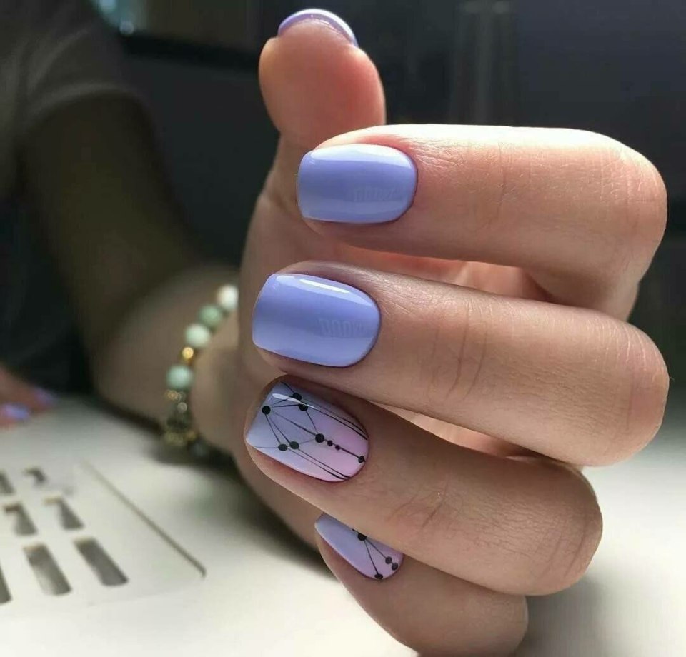 Маникюр на короткие ногти 2020