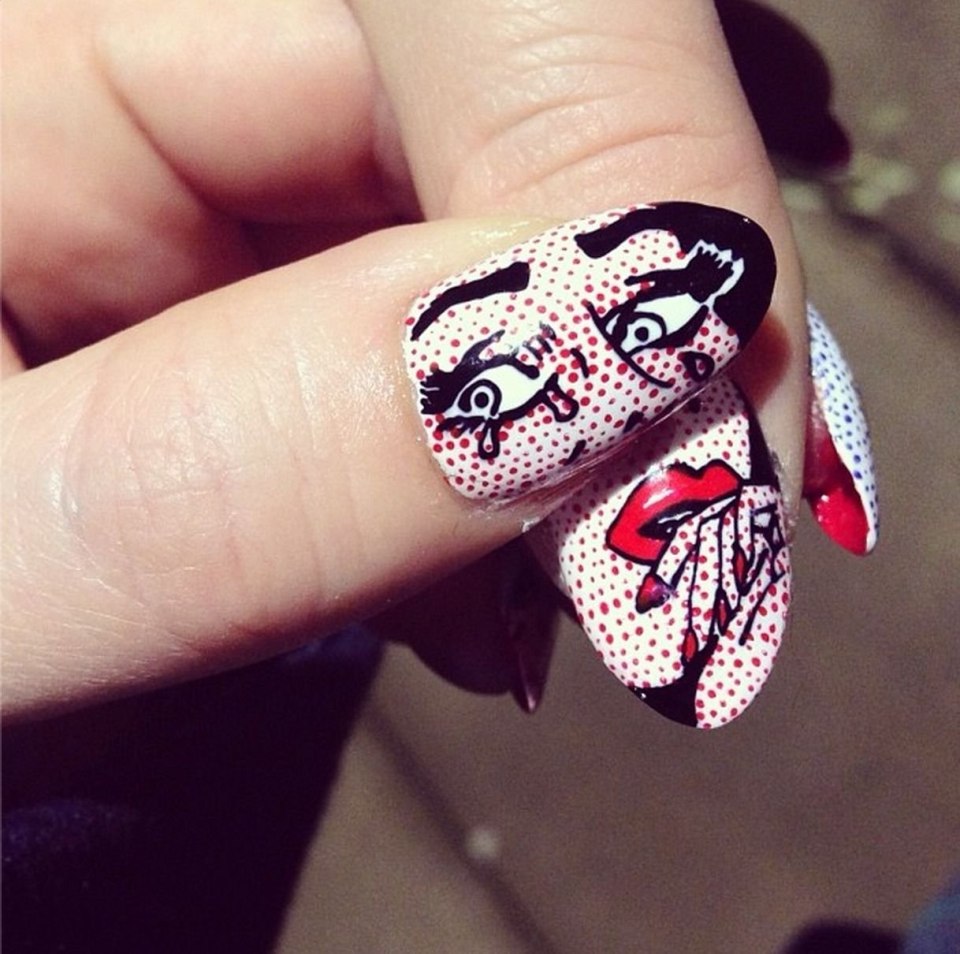 Pop Art на ногтях