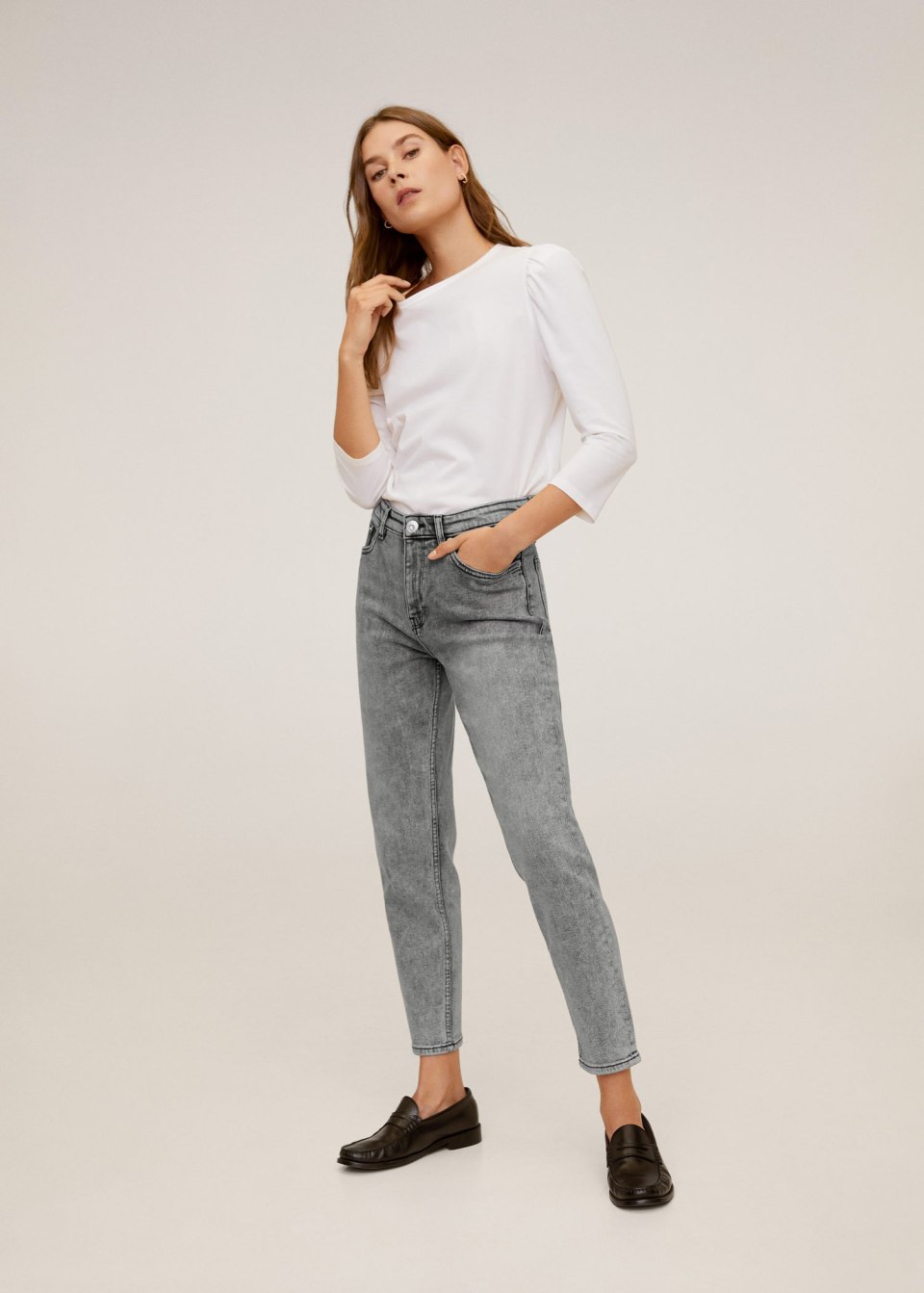Джинсы Vintage Fit High Waist Denim