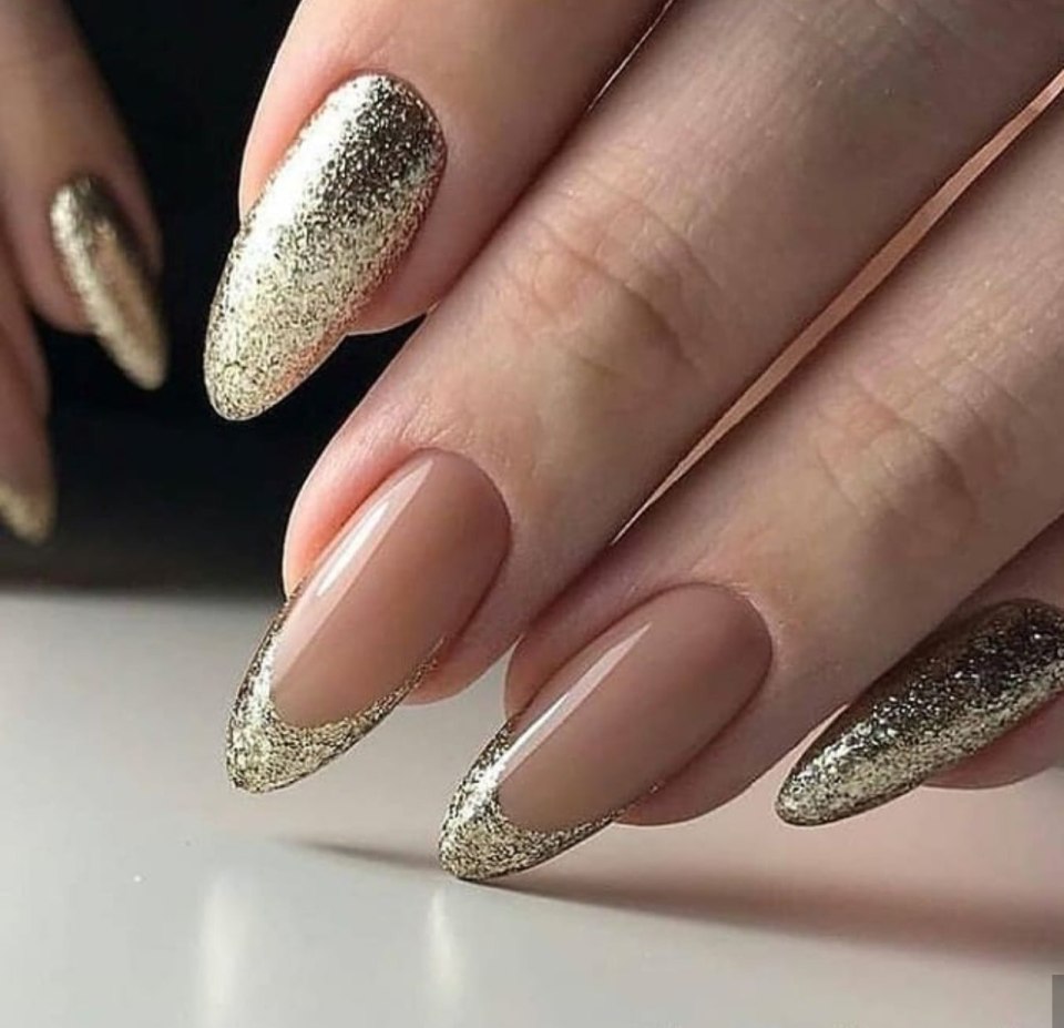 Голубой френч с блестками