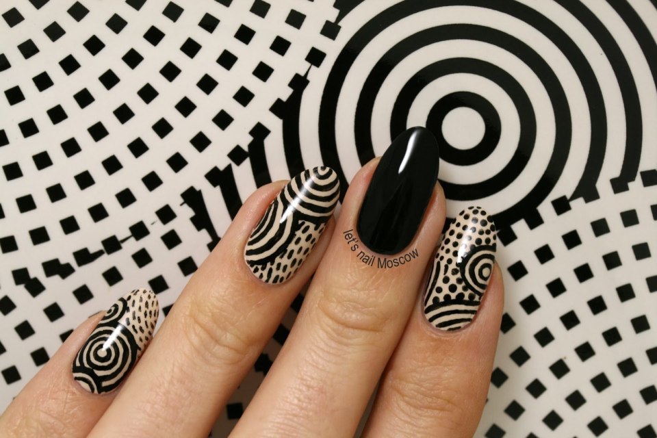 Маникюр вензеля тонкие линии