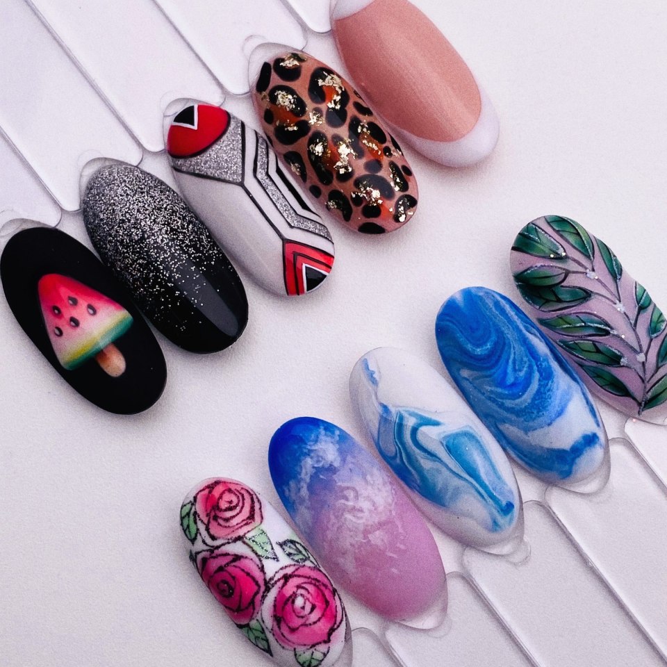 Орнамент на ногтях