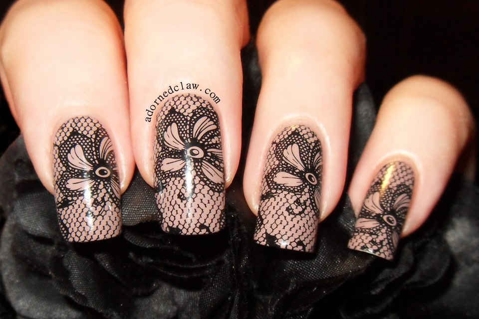 Дизайн ногтей кружева