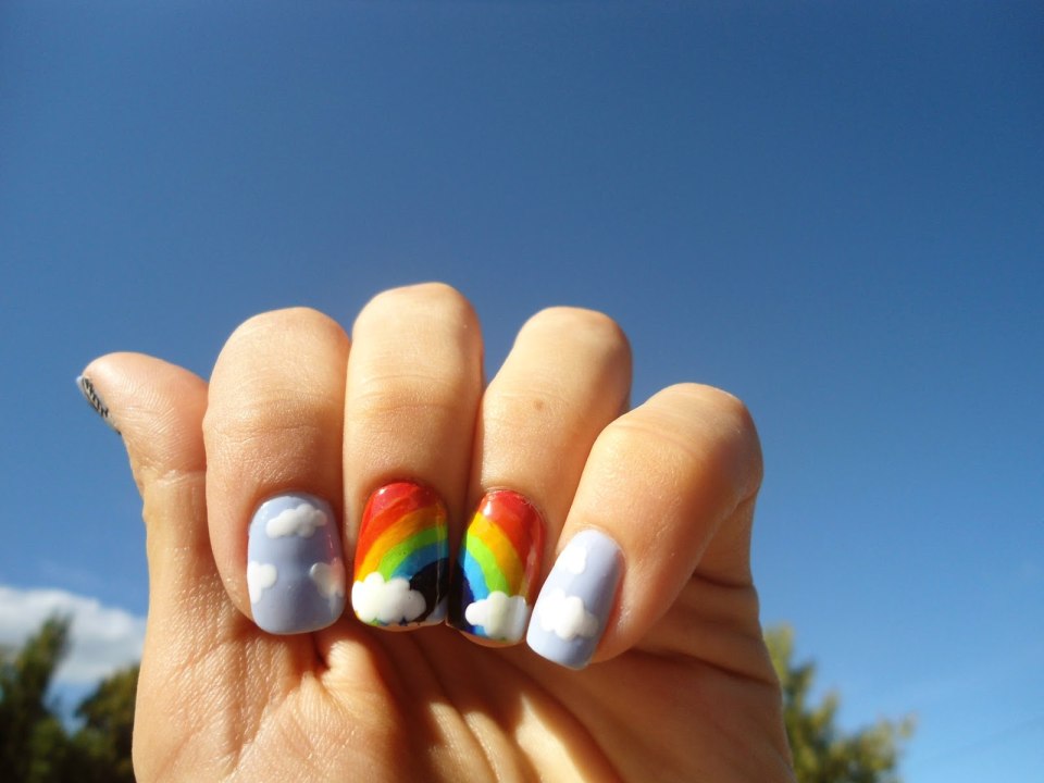 Маникюр Радуга