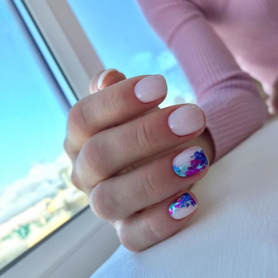 Маникюр на короткие ногти 2021 детские