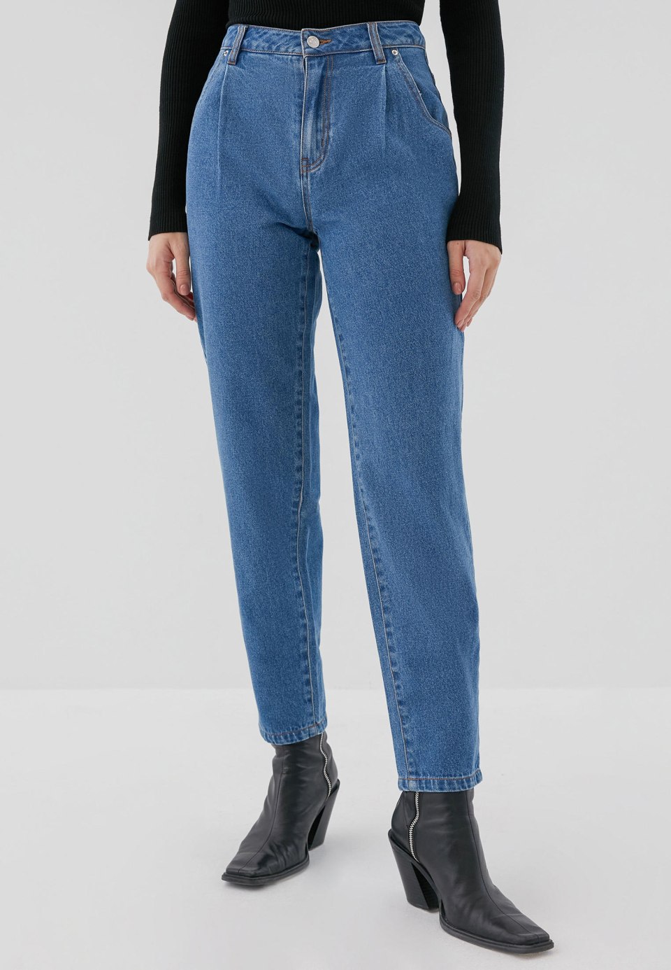 Брюки джинсовые женские con-306 mom Fit Conte
