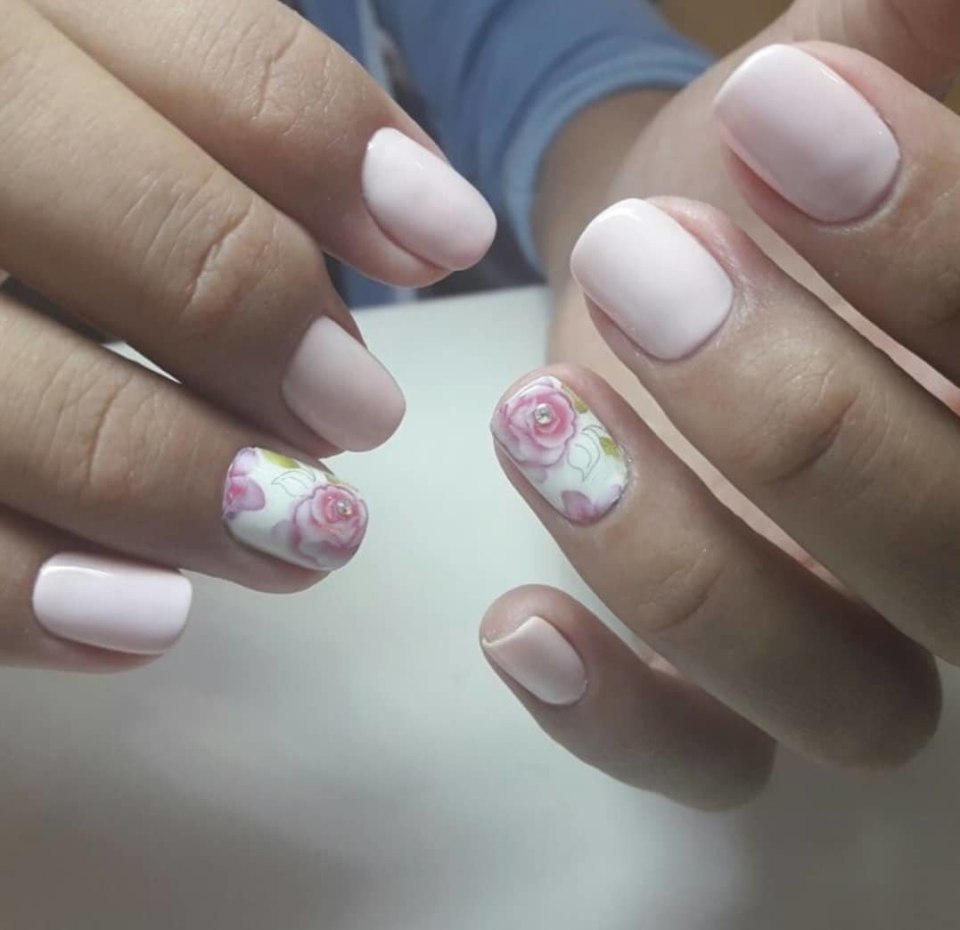 Ногти дизайн однотонные