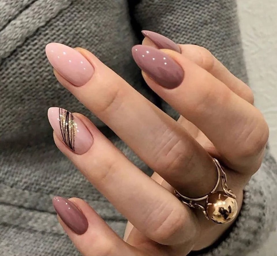 Маникюр нюдовый 2020 миндаль. Миндаль