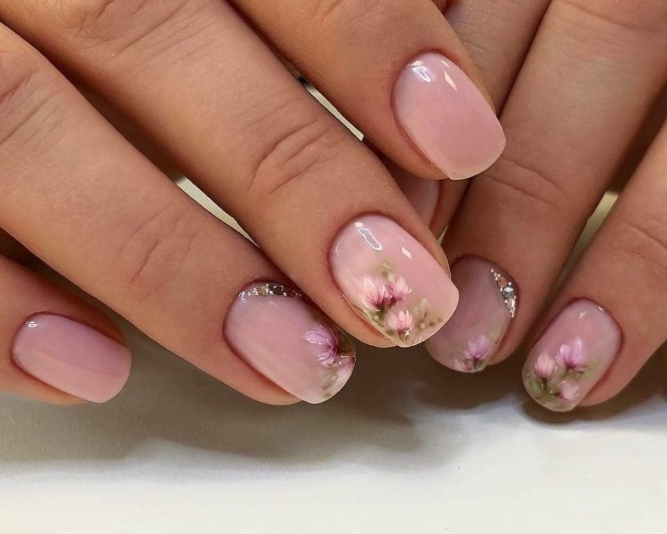 Френч на короткие ногти