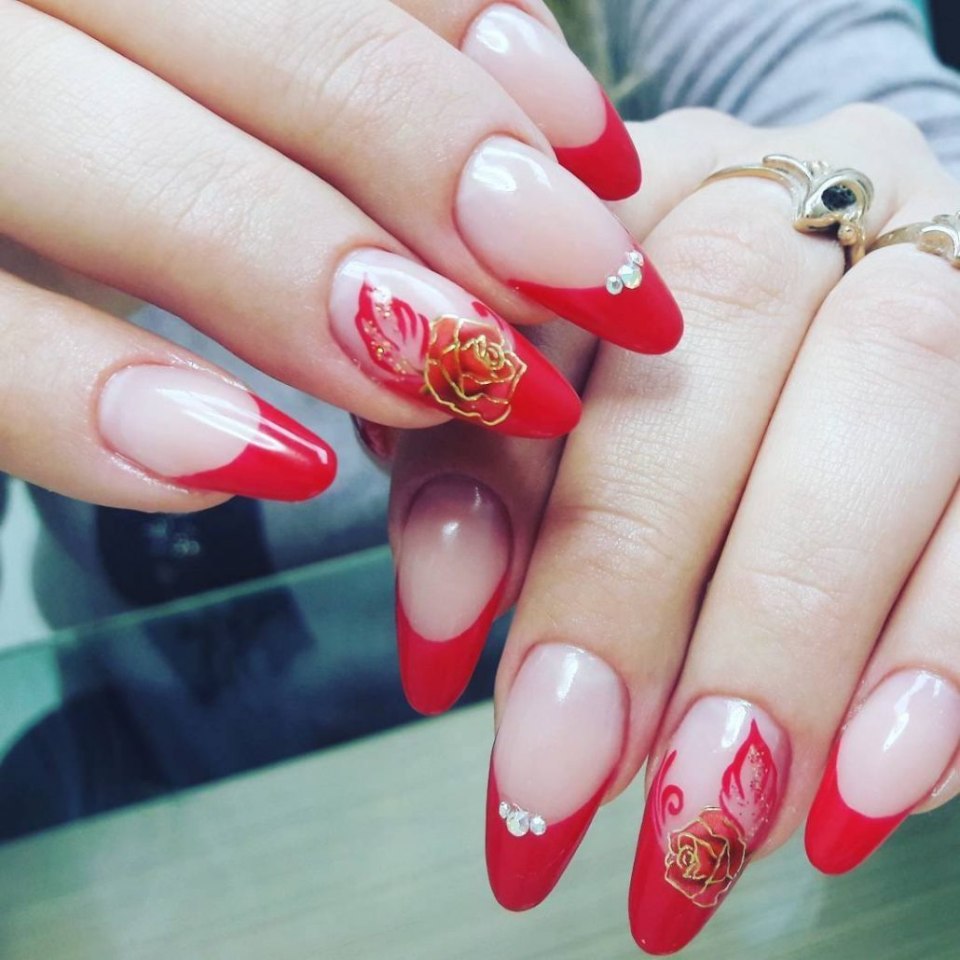 Выкладной френч красный