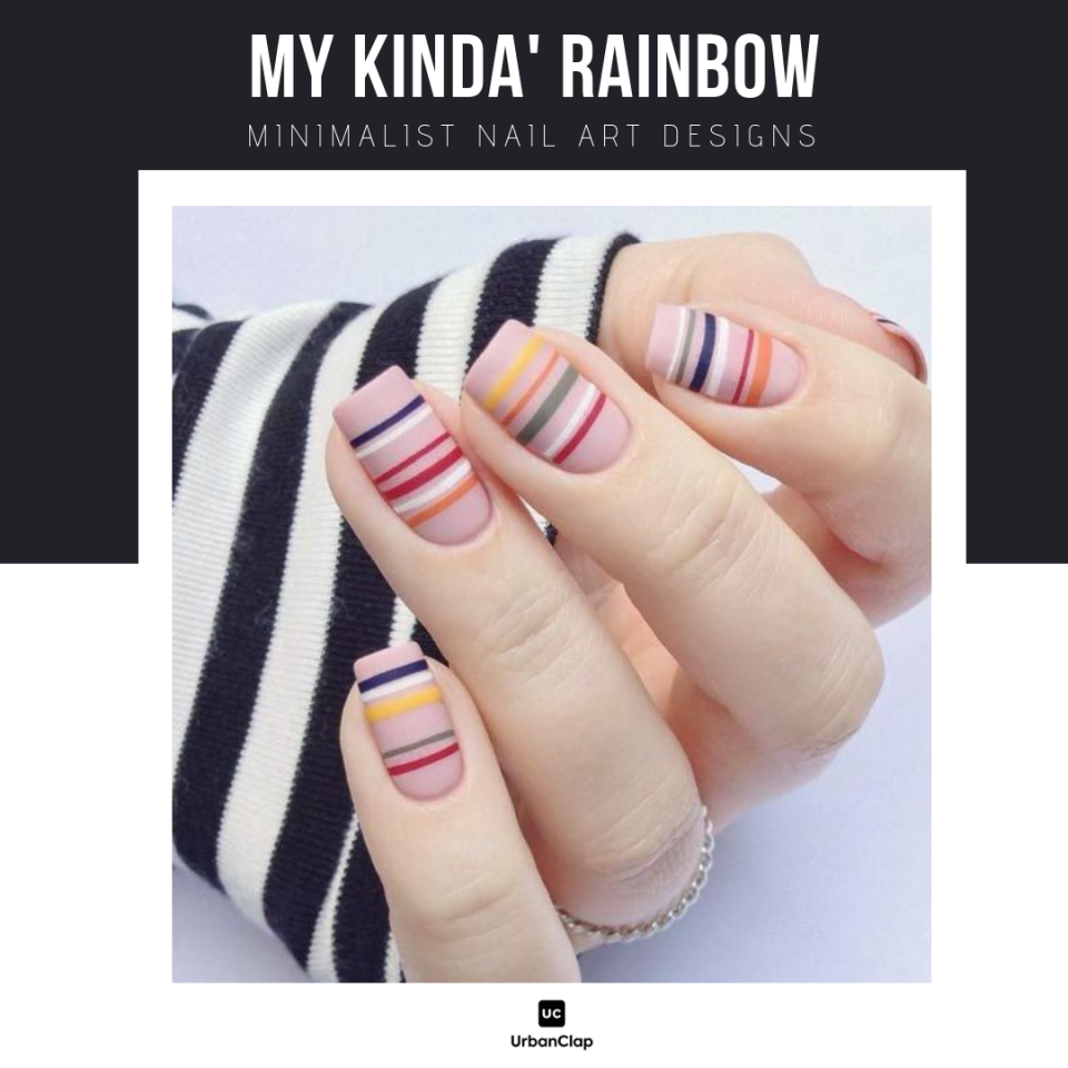 Маникюр с полосками