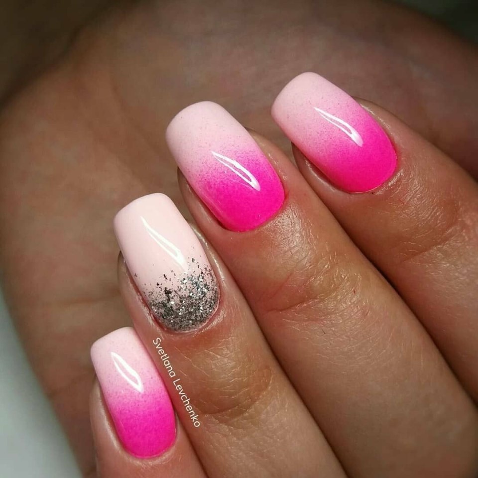 Маникюр омбре