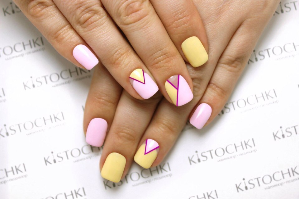 Разноцветный маникюр