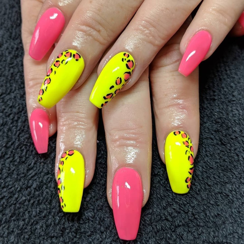 Разноцветные ногти