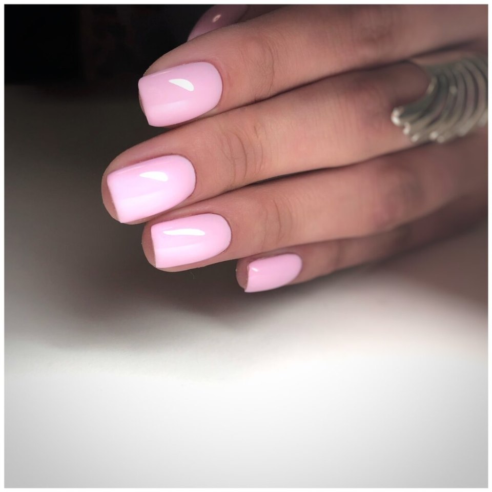 Френч с однотонным покрытием