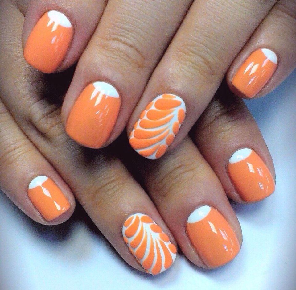 Оранжевый френч