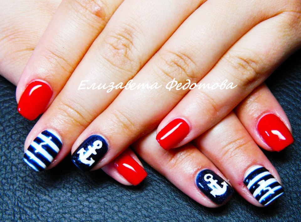 Красивый маникюр на короткие ногти