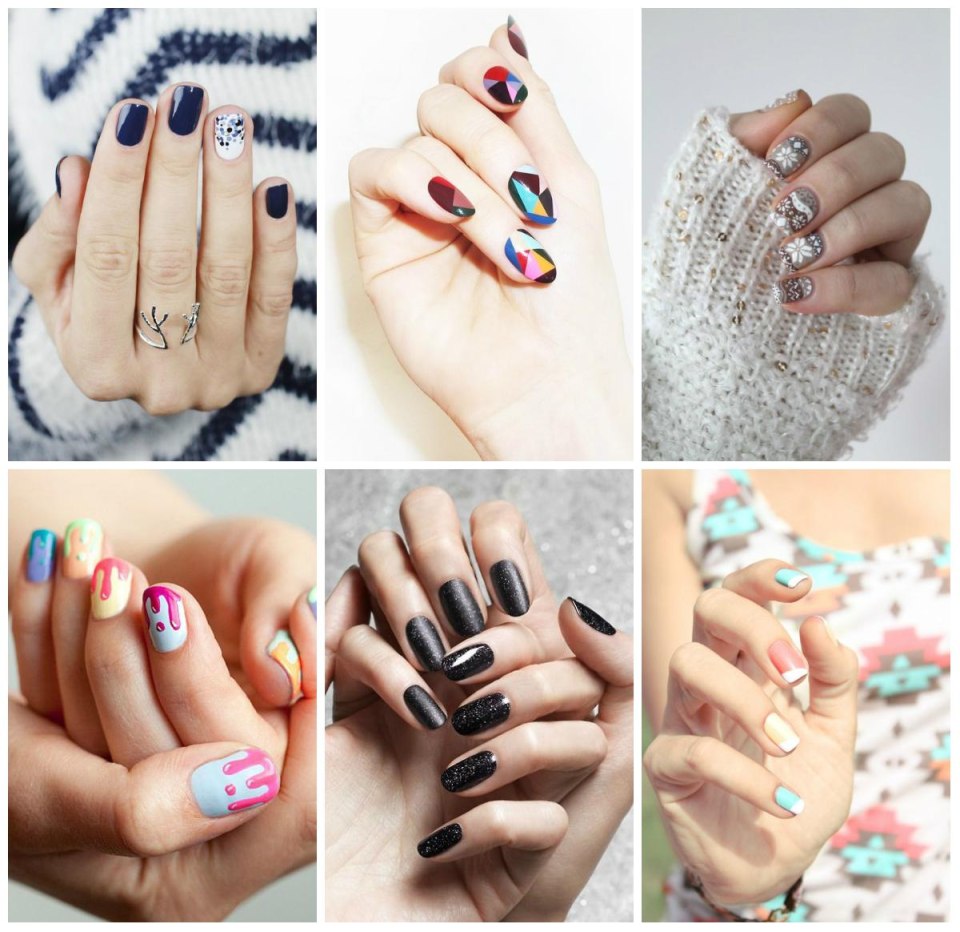 Маникюр переходящий цвет