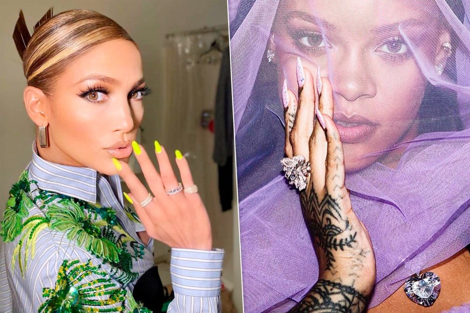 Омбре на короткие ногти