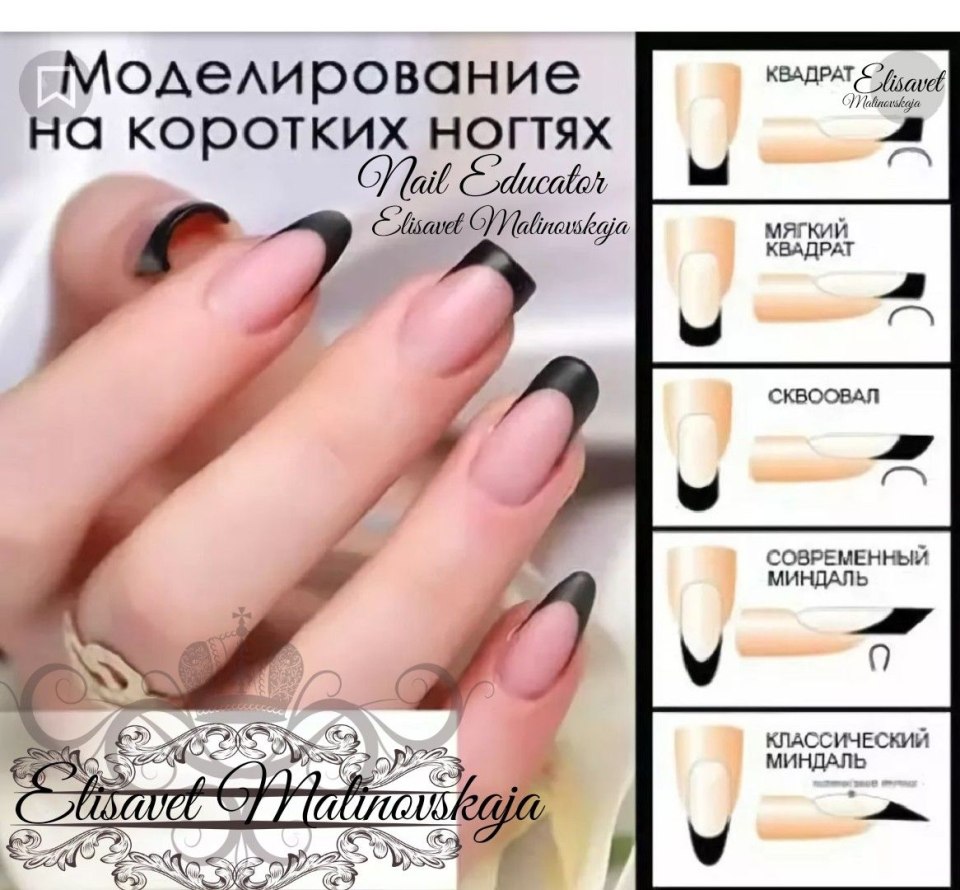 Опил формы ногтей