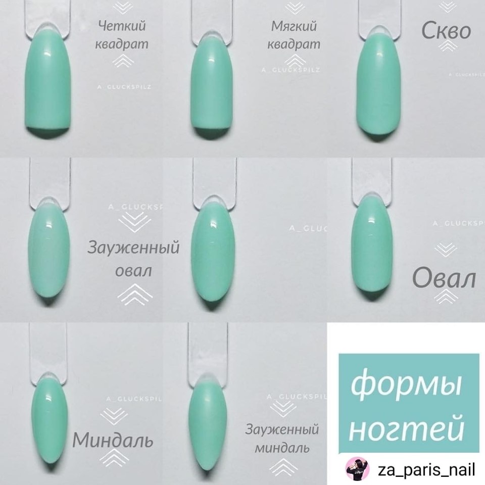 Форма ногтей для маникюра СКВО