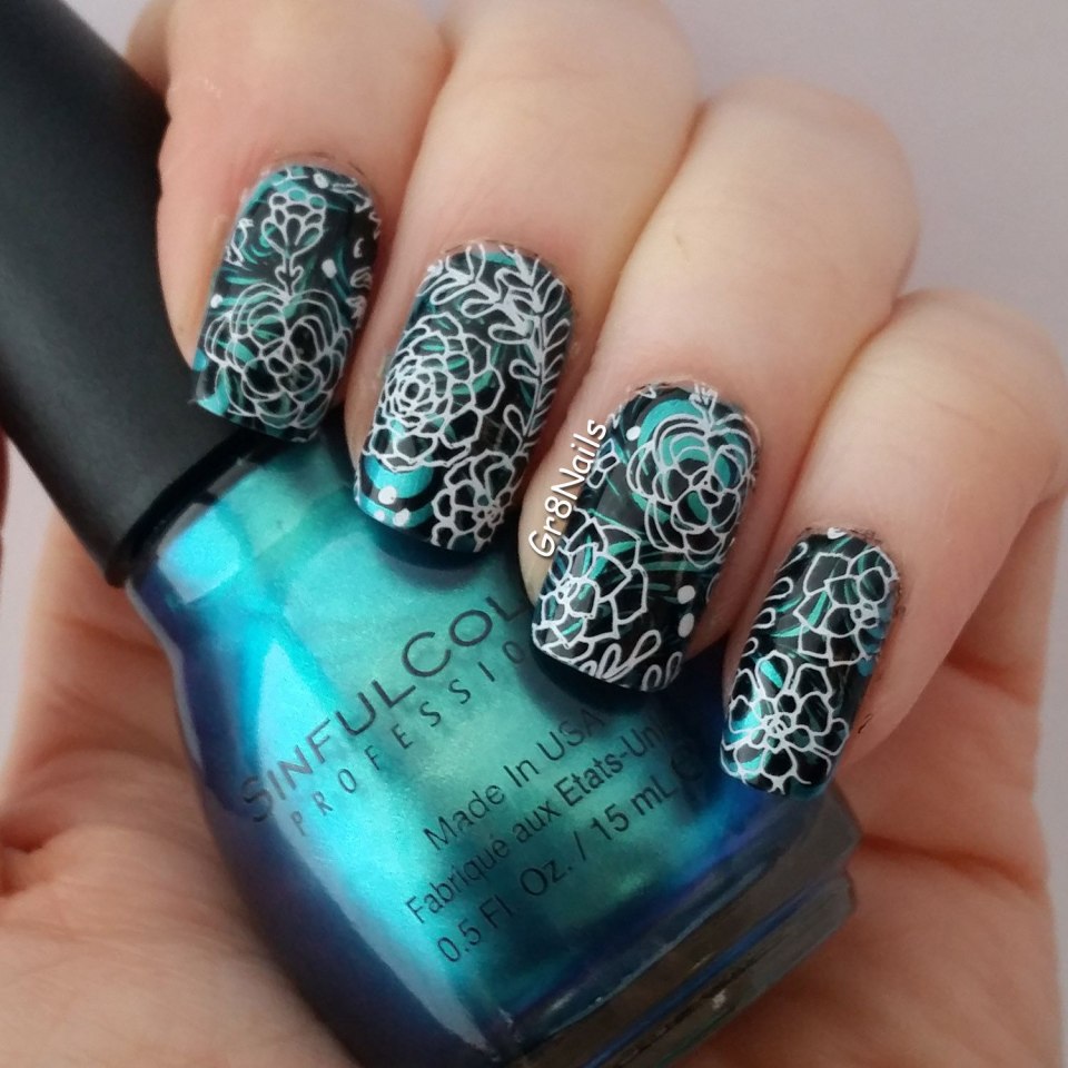 Как делать разноцветный стемпинг на ногтях