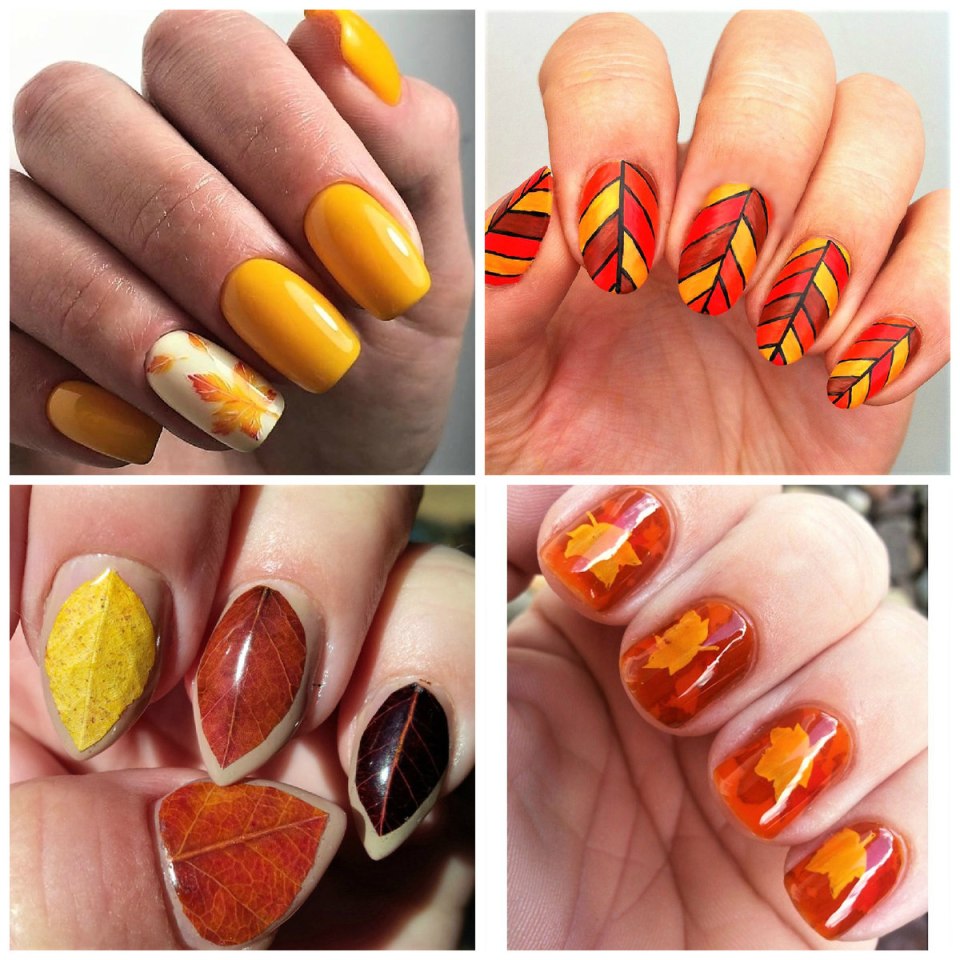 Рыжий маникюр