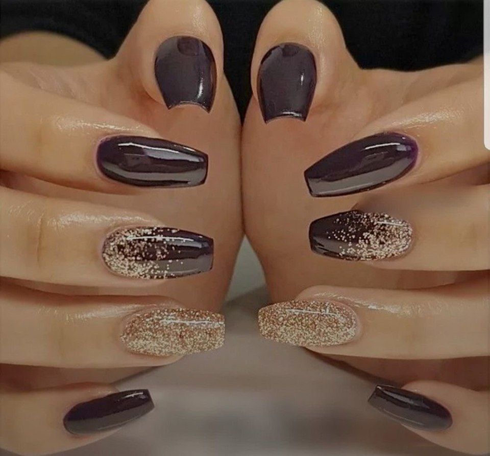 Маникюр с сердечками