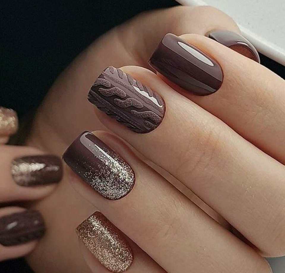 Матовый маникюр