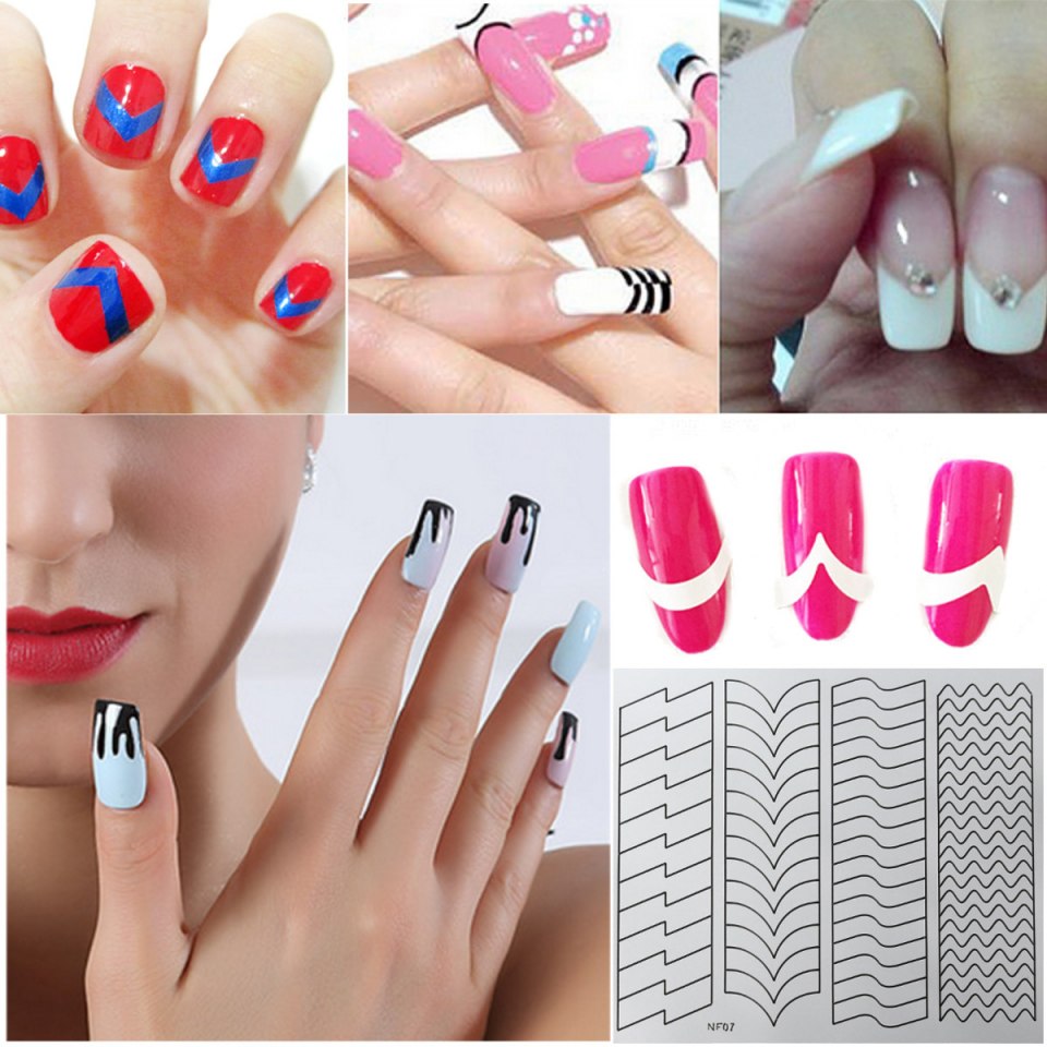 Красивый трафарет маникюр