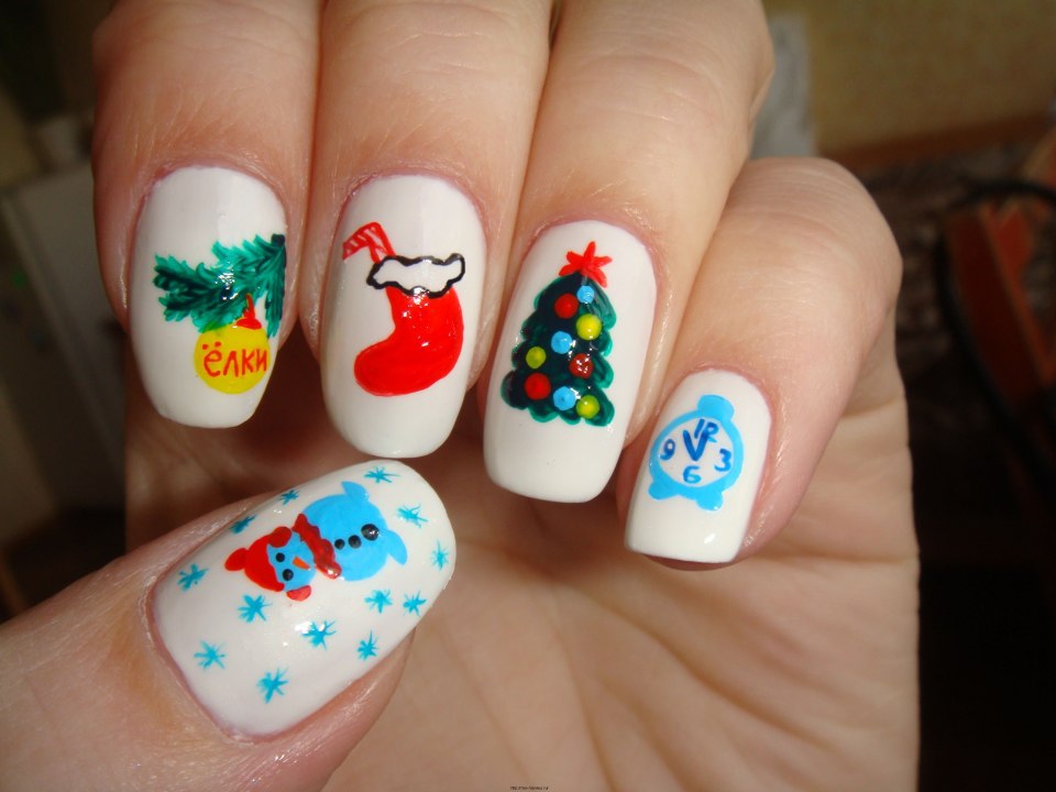 Маникюр на новый год