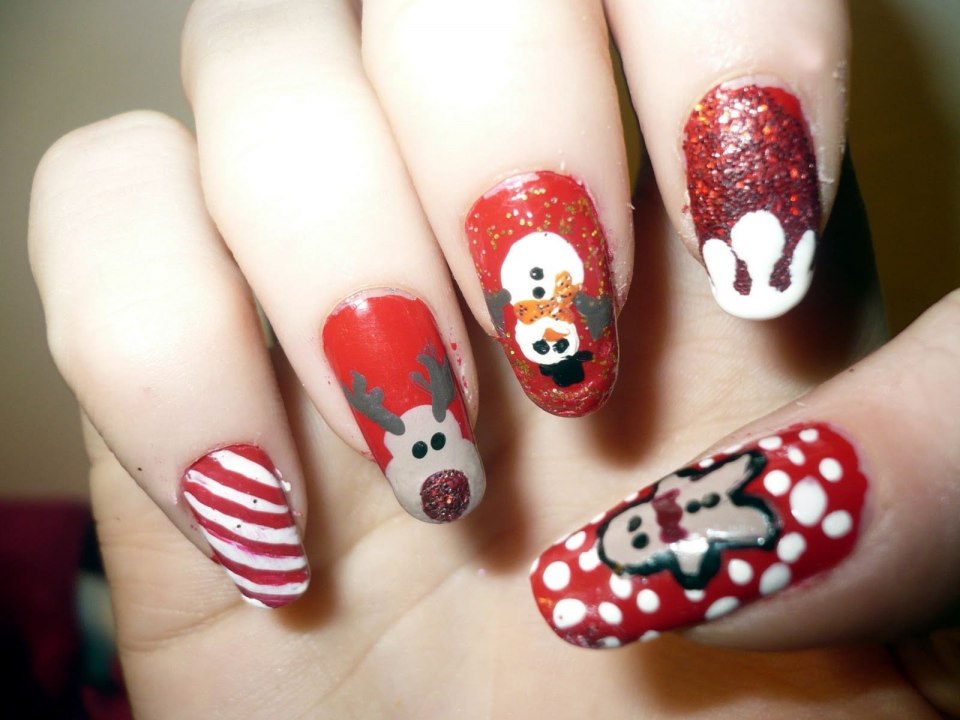 Ногти на новый год для детей